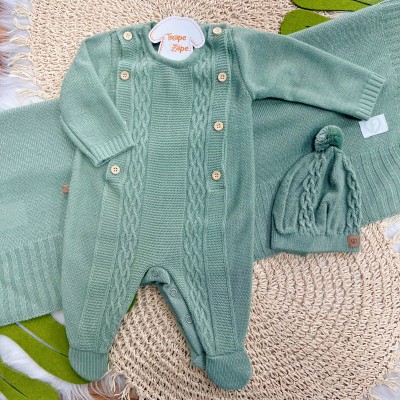 Saída de Maternidade Fofinho - Braid - Verde